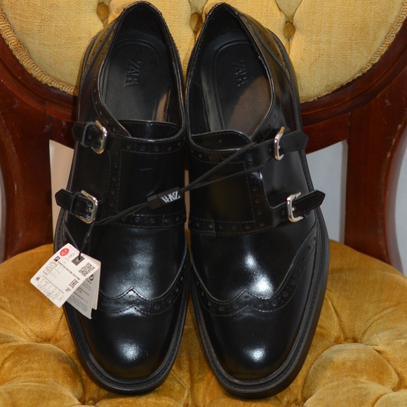 Mens Zara Leather Loafers NWT SZ 9/40 - Picture 3 of 11